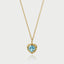 Sutton topaz charm 14k gold - Studio Kroewe