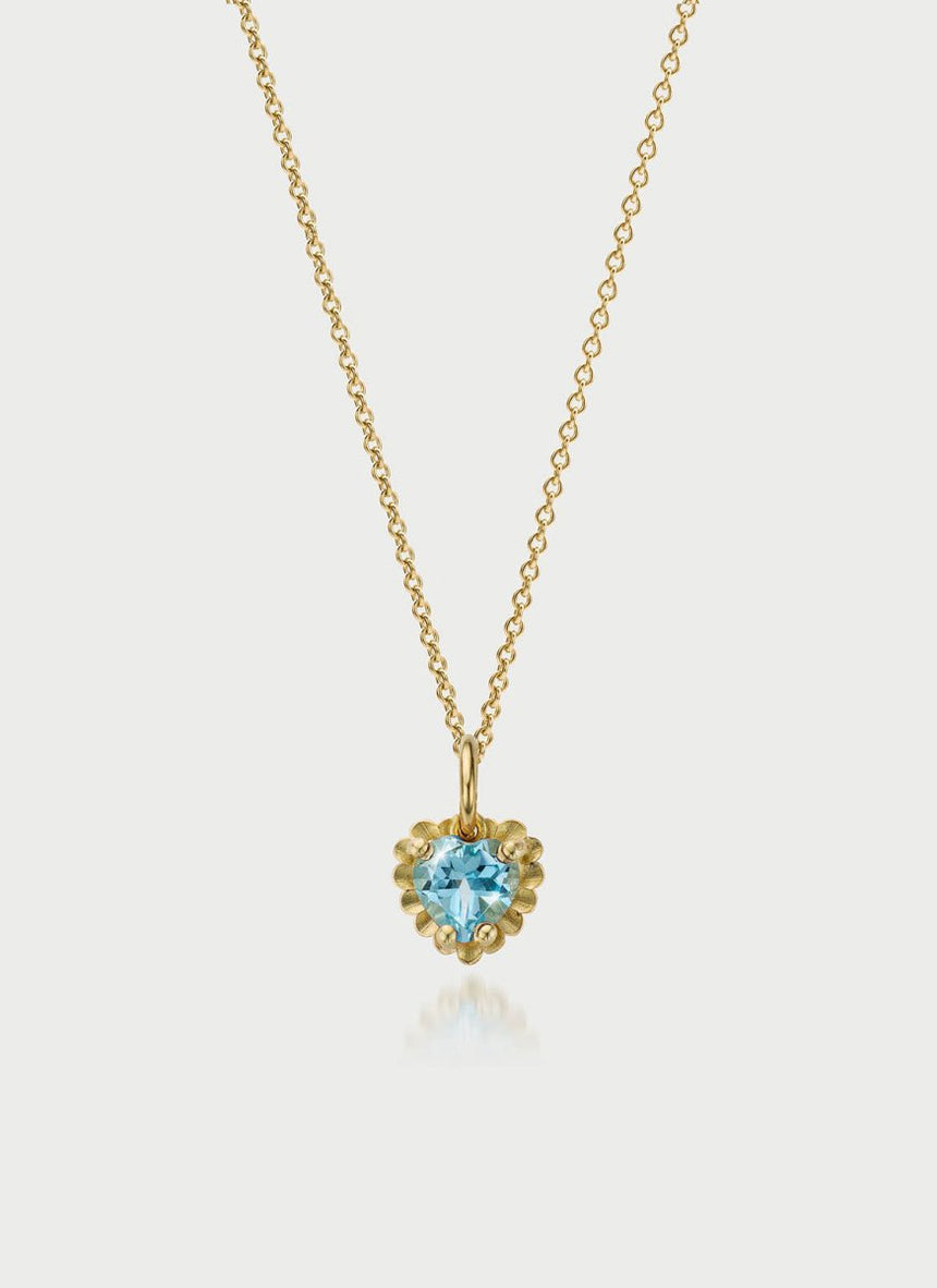 Sutton amethyst pendant 14k gold - Studio Kroewe