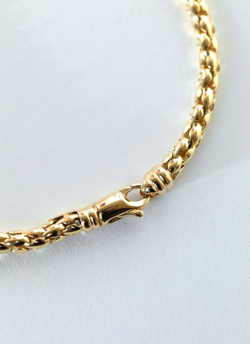 Tash 3.5mm bracelet 14k gold - Studio Kroewe