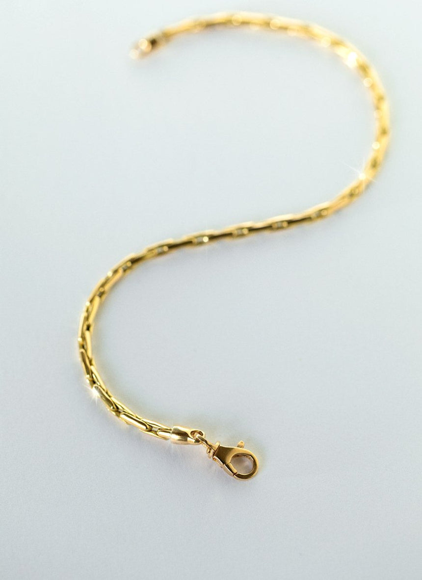 Teddie 2.7mm bracelet 14k gold - Studio Kroewe