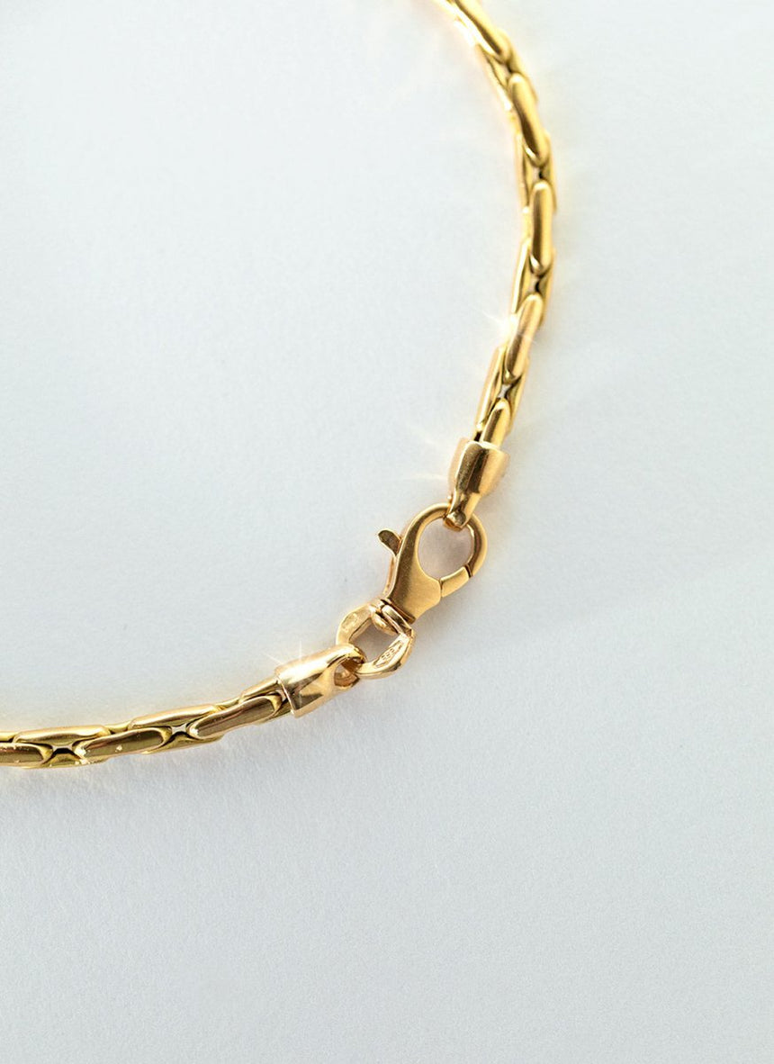 Teddie 2.7mm bracelet 14k gold - Studio Kroewe