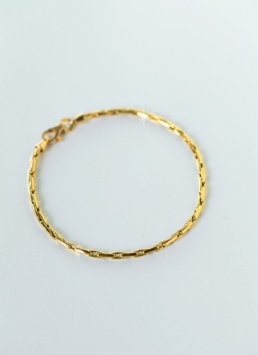 Teddie 2.7mm bracelet 14k gold - Studio Kroewe