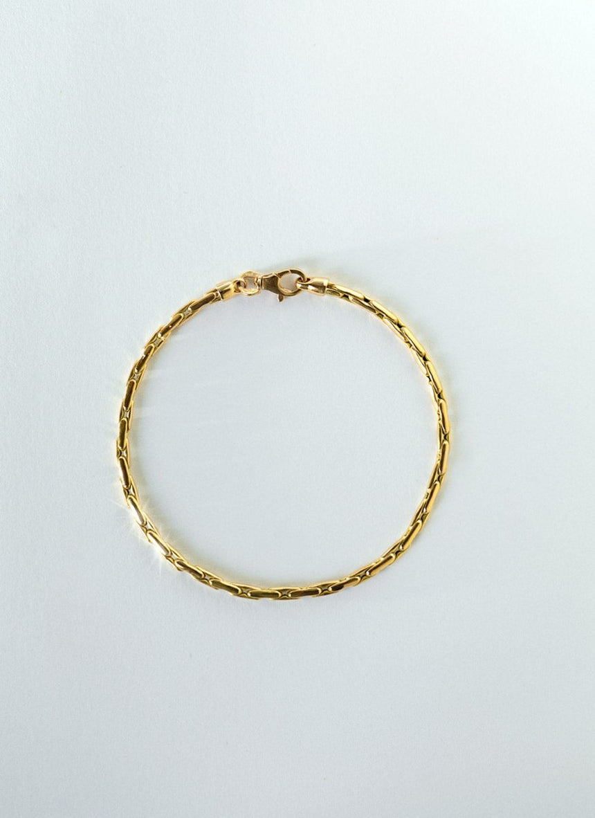 Teddie 2.7mm bracelet 14k gold - Studio Kroewe