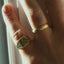 The gent aiden brushed ring 14k gold - Studio Kroewe