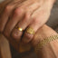 The gent ambrose brushed ring 14k gold - Studio Kroewe