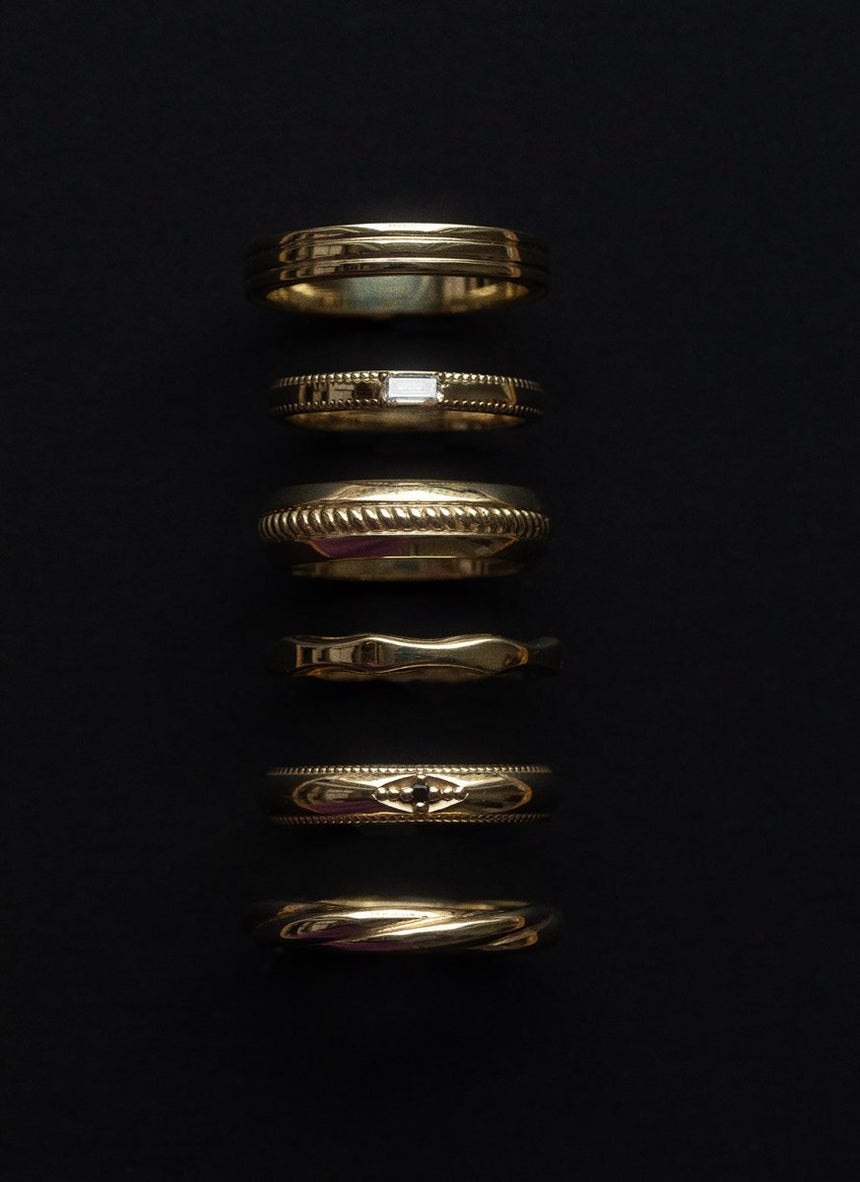 Bowie ring 14k gold - Studio Kroewe