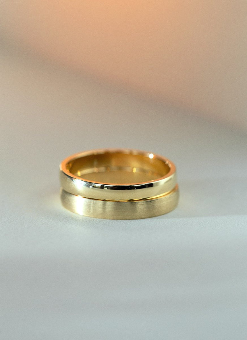 The gent brandon ring 14k gold - Studio Kroewe