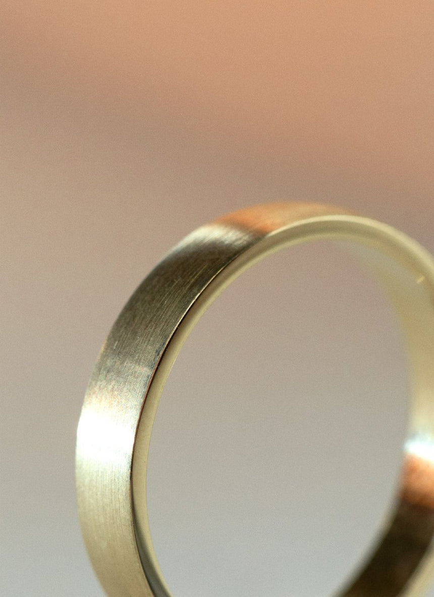 The gent brandon ring 14k gold - Studio Kroewe