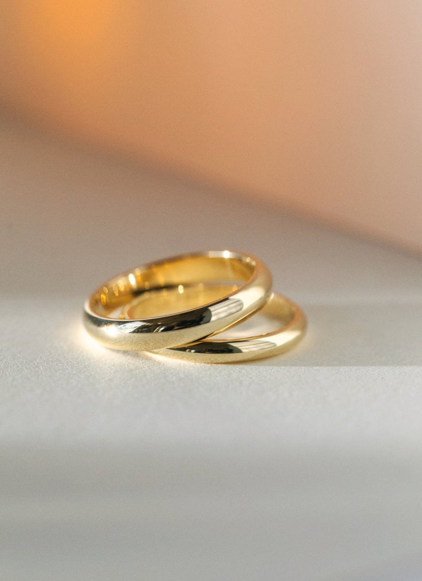 The gent classic ring 14k gold - Studio Kroewe