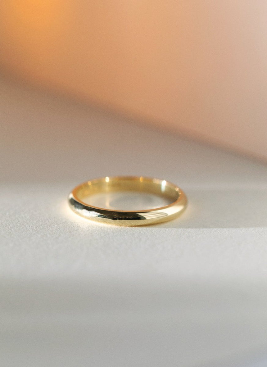 The gent classic ring 14k gold - Studio Kroewe