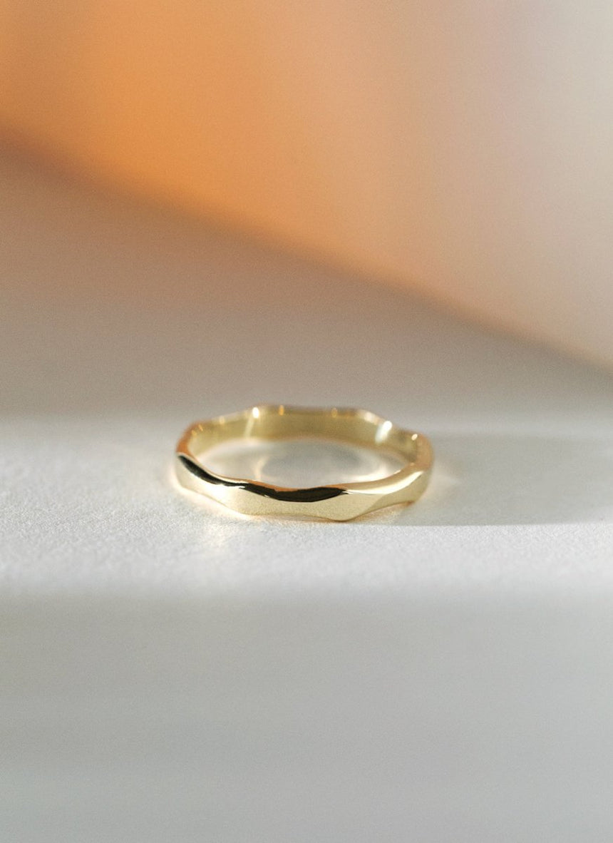 The gent bruce citrine ring 14k gold - Studio Kroewe
