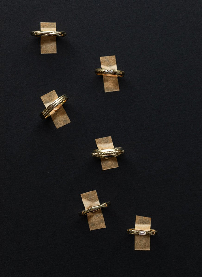 The gent fender ring 14k gold - Studio Kroewe
