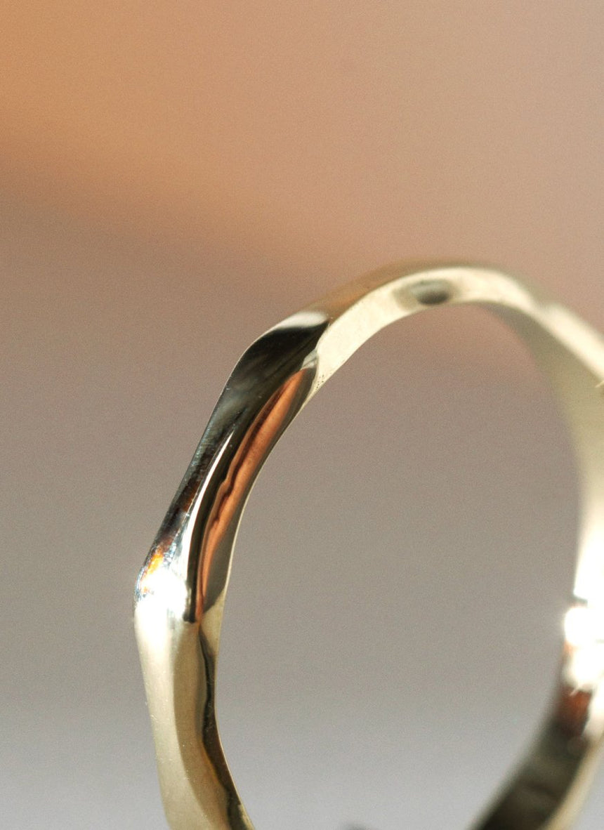 The gent bruce citrine ring 14k gold - Studio Kroewe