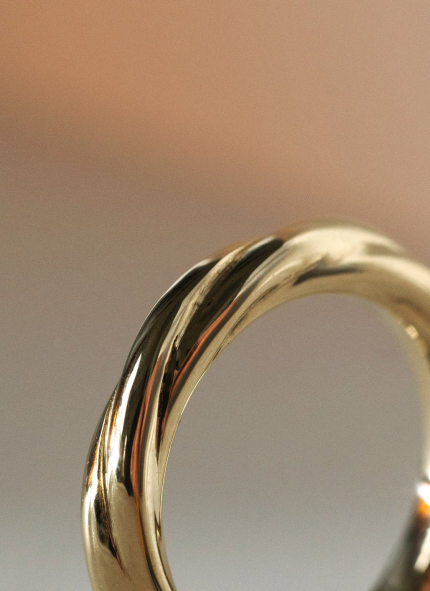 The gent idris ring 14k gold - Studio Kroewe