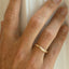 The gent idris twist ring 14k gold - Studio Kroewe