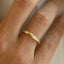 The gent idris twist ring 14k gold - Studio Kroewe