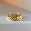 The gent king braided ring 14k gold - Studio Kroewe