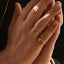 The gent lenny signet ring 14k gold - Studio Kroewe