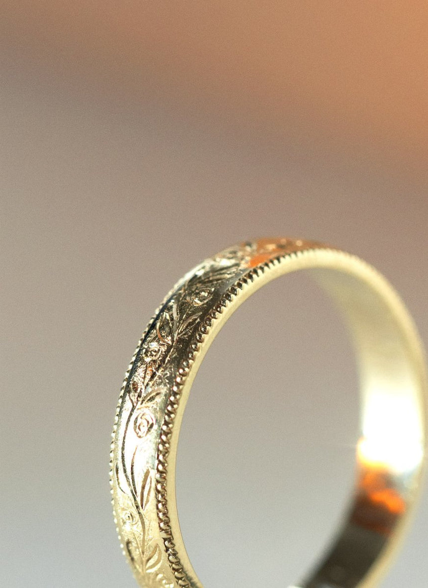 Lee stacking ring 14k gold - Studio Kroewe