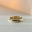 The gent lonny black sapphire ring 14k gold - Studio Kroewe