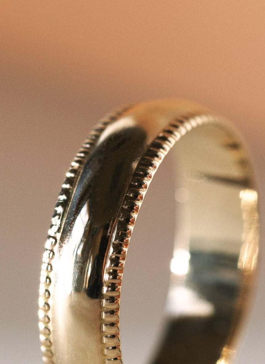 The gent rocco ring 14k gold - Studio Kroewe