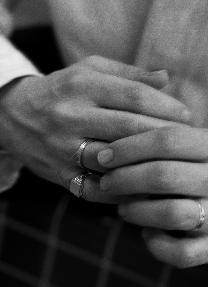 The gent bruce citrine ring 14k gold - Studio Kroewe