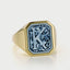The gent vinny signet ring 14k gold - Studio Kroewe