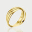 Three is a party bold ring 14k gold - Studio Kroewe
