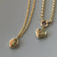 Totte heart medallion 14k gold - Studio Kroewe