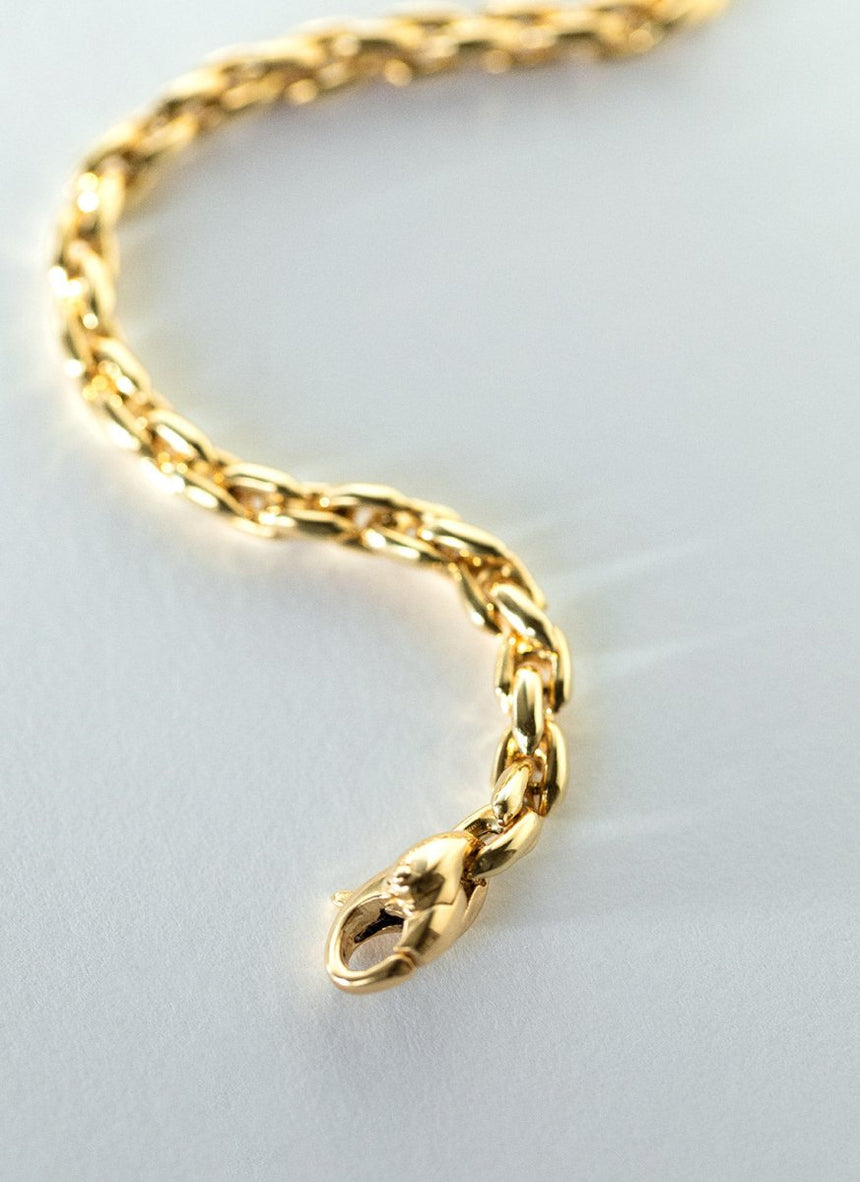 Toya 4.5mm bracelet 14k gold - Studio Kroewe