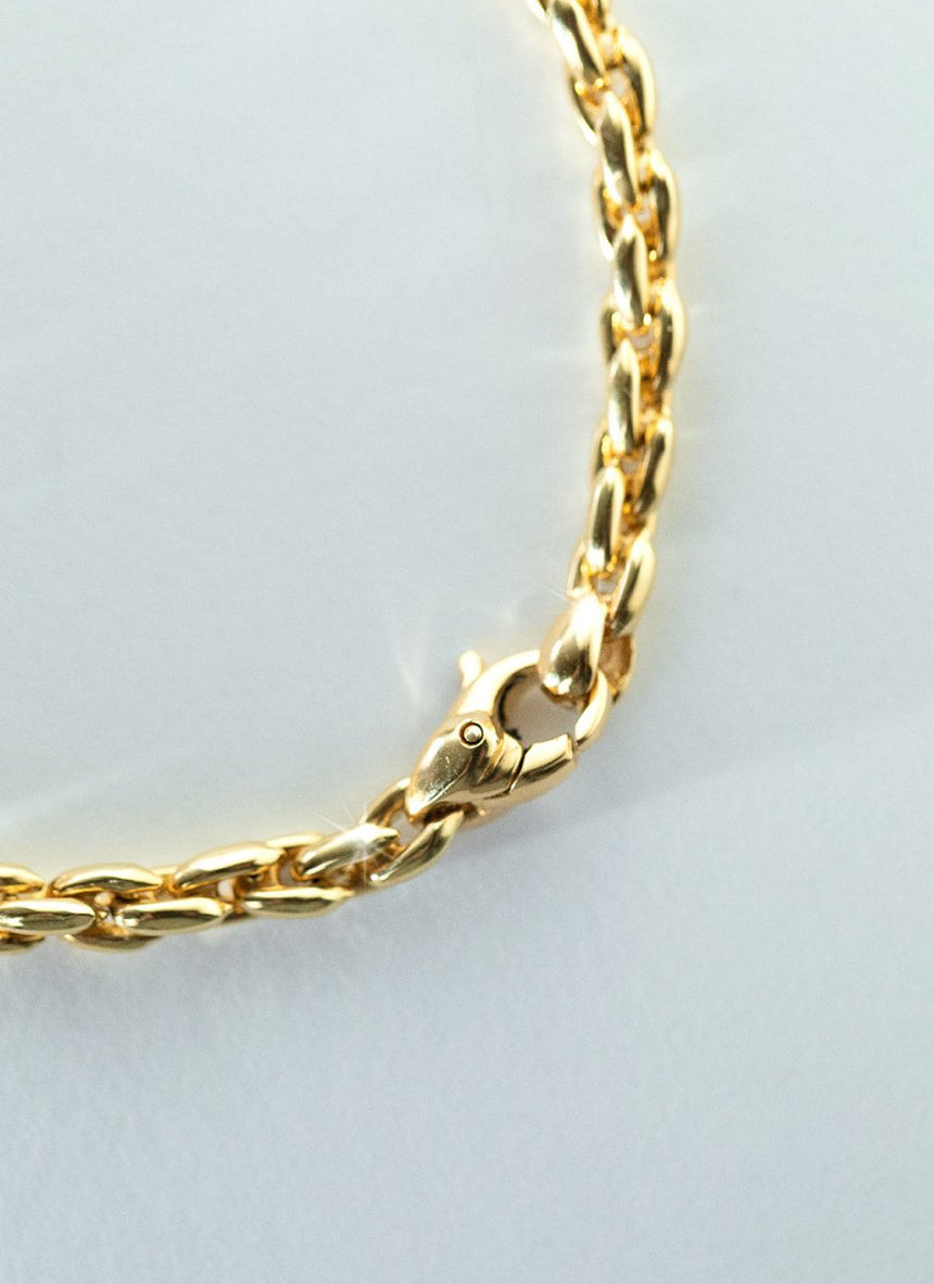 Toya 4.5mm bracelet 14k gold - Studio Kroewe