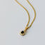 Triss diamond sapphire charm 14k gold - Studio Kroewe