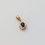 Triss diamond sapphire charm 14k gold - Studio Kroewe