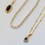 Triss diamond sapphire charm 14k gold - Studio Kroewe