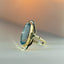 Trixie blue topaz ring 14k gold - Studio Kroewe