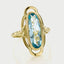 Trixie blue topaz ring 14k gold - Studio Kroewe
