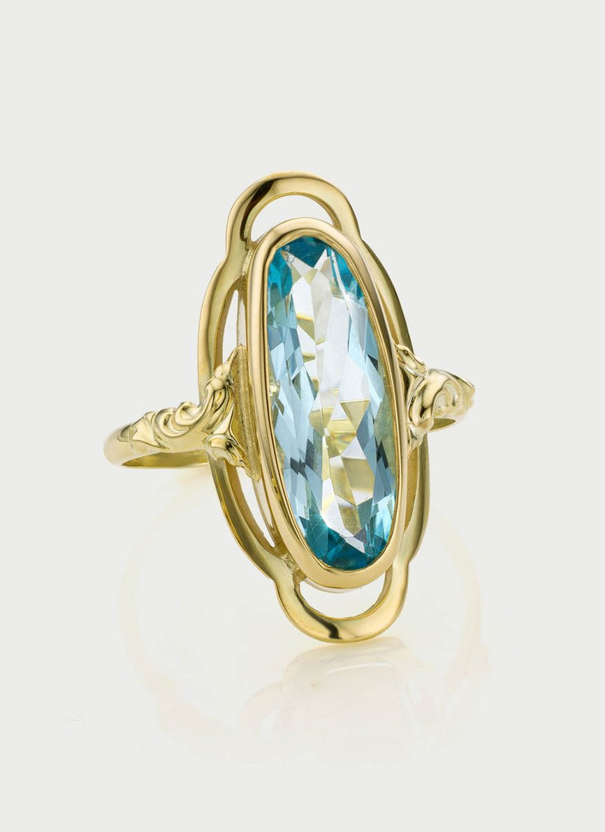 Caes diamond april birthstone ring 14k gold - Studio Kroewe