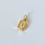 Tula emerald diamond pendant 14k gold - Studio Kroewe