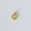Tula round diamond pendant 14k gold - Studio Kroewe
