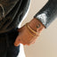 Twisted 4.2mm bangle 14k gold - Studio Kroewe
