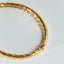 Twisted 4mm bangle 14k gold - Studio Kroewe