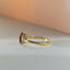 Valentina diamond rhodolite ring 14k gold - Studio Kroewe
