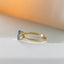 Valentina diamond tanzanite ring 14k gold - Studio Kroewe