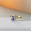 Valentina diamond tanzanite ring 14k gold - Studio Kroewe