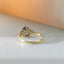 Valentina diamond tanzanite ring 14k gold - Studio Kroewe