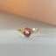 Valentina diamond tourmaline ring 14k gold - Studio Kroewe