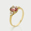 Valentina diamond tourmaline ring 14k gold - Studio Kroewe
