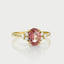 Valentina diamond tourmaline ring 14k gold - Studio Kroewe