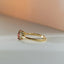 Valentina diamond tourmaline ring 14k gold - Studio Kroewe