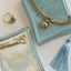 Velvet tassel light blue jewelry box - Studio Kroewe